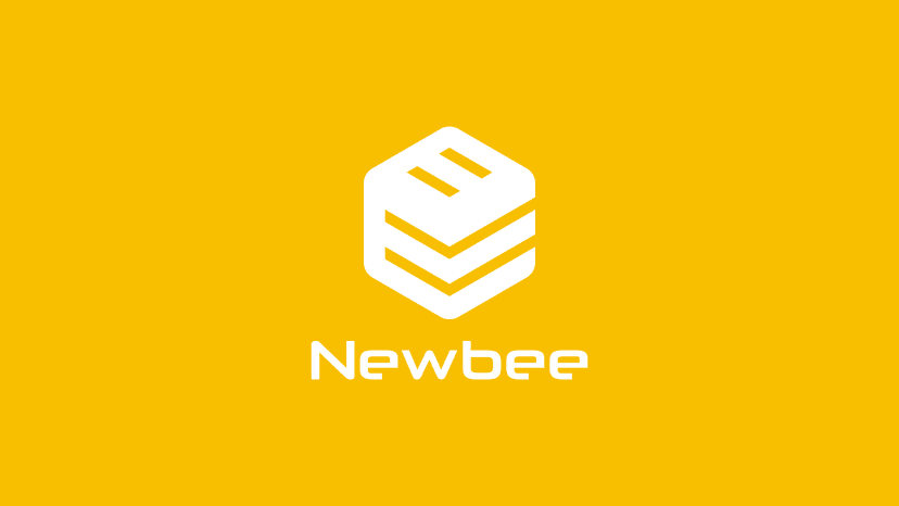 Newbee ロゴ - シンボル(ホワイト)
